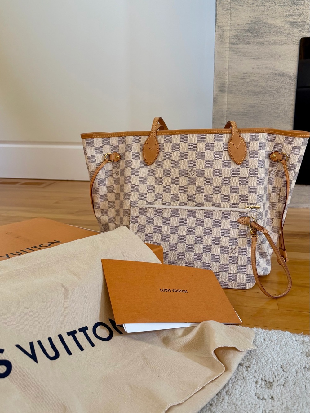 Louis Vuitton Neverfull Damier Azur MM
